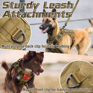 Waterproof Reflective Nylon High Quality <b>Dog</b> <b>Harness</b> Soft Comfortable Lining <b>No</b> <b>Pull</b> Pet <b>Harness</b> - Product Image 6