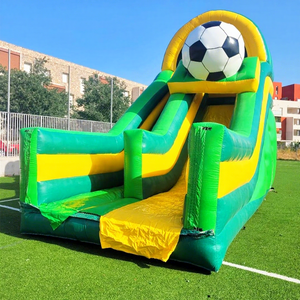 Château gonflable pour enfants, structure de jeux gonflable, toboggan gonflable, terrain de foot gonflable pour fêtes en plein air - Product Image 1
