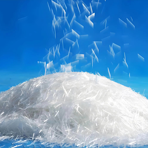 Fibre de verre coupée en brins de 3mm, 4.5mm, 6mm, 12mm, 10μm, 13μm avec une bonne dispersion et un faible nombre de fibres détachées - Product Image 1