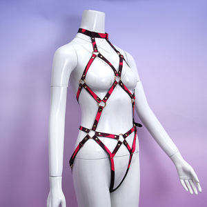 Leren korset en bh-riem, rollenspel voor volwassenen, fetisj, slavenbondage, erotische handboeien, beperkingstraining, seksspeeltjes - Product Image 4