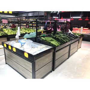 Exhibidor de Promoción para Supermercado, Mesa de Exhibición para Tienda de Abarrotes, Estante de Madera para Frutas y Verduras - Product Image 6