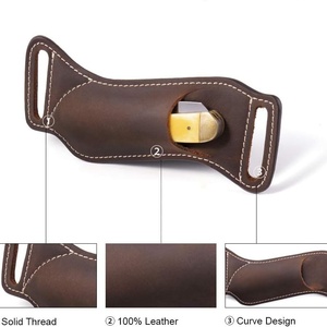 Étui de ceinture vintage en cuir pour couteau pliant, étui de ceinture pour couteau, housse de couteau, mini porte-couteau de poche, outils d'extérieur - Product Image 2