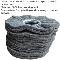 Disque abrasif non tissé de 10 pouces en acier inoxydable pour le nettoyage et le ponçage, produit abrasif en nylon
