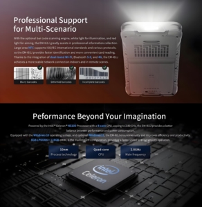 En çok satan F9836 endüstriyel sağlam telefon Windows sistemi 10nm su geçirmez 6.5 inç dokunmatik ekran NFC Dual Band WIFI PDA makinesi - Product Image 3