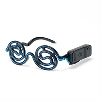 Lunettes Lumineuses Spirales - Indispensables pour les Bars Rave, Ambiance Clubbing Parfaite, Concerts, Réseaux Sociaux JL 9054