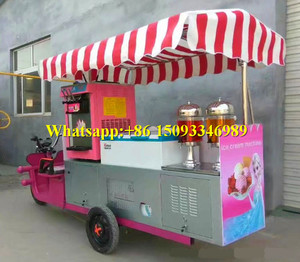 Chariot de vente de crème glacée dure très vendu en 2021 / <span class=keywords><strong>Prix</strong></span> bas pour camionnette mobile de crème glacée molle / Kiosques de gelato italien de rue - Product Image 3