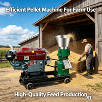 Machine à granulés d'aliments pour animaux à haut rendement 1000-3000 kg/h, moulin à granulés d'aliments pour animaux commercial pour bovins, porcs, poulets