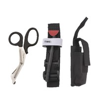 LFEDC Tourniquet tactique de contrôle des saignements d'urgence SOS, à une main, avec sangle en nylon renforcé et métal, et bande de chronométrage