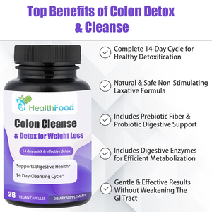 Cápsulas de Limpieza de Colon de Alta Calidad con Corteza de Cascara Sagrada, Favorecen la Salud Digestiva, Desintoxicación para la Pérdida de Peso, Cápsulas Limpiadoras - Product Image 4