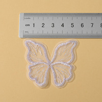 Vente chaude Papillon Broderie Patch Organza Polyester Dentelle Tissu pour Vêtements Accessoires Couture Décoration