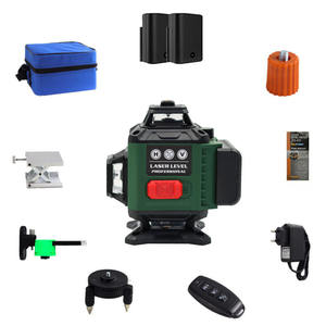 Nivel Láser Rotatorio KM de 16 Líneas, Luz Verde Profesional con Control Remoto para Alineación de Paredes y Pisos - Product Image 1