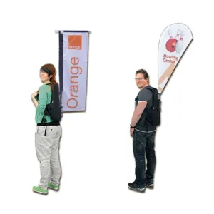 Custom Promotional Printed Backpack Flags for Portable Dynamic Outdoor Displays