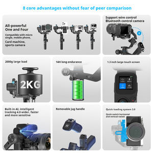 Stabilizzatore <span class=keywords><strong>Gimbal</strong></span> Professionale FeiyuTech SCORP <span class=keywords><strong>Mini</strong></span> <span class=keywords><strong>3</strong></span> <span class=keywords><strong>Pro</strong></span> a <span class=keywords><strong>3</strong></span> Assi con Touch Screen per Fotocamere Mirrorless e DSLR - Product Image 5