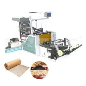 Distributeur d'emballages de construction robuste Emballage Traitement automatique Machine à papier en nid d'abeille pour coussin en rouleau kraft