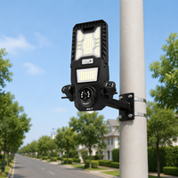 Nouvelle Arrivée - Lampadaire Solaire LED Extérieur Intégré Tout-en-un 30W avec Contrôle Intelligent de la Lumière, en ABS de Classe A, et Caméra CCTV