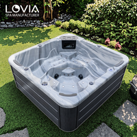 Meilleur jacuzzi extérieur pour 1 à 5 personnes, spa à remous d'occasion, hydrothérapie, jacuzzi avec système de contrôle Balboa