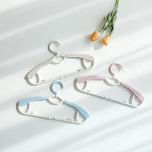 9+1 Pack Sprout Series <b>Pink</b> Adjustable Baby Kids Non Slip Hangers PP Plastic Lightweight Multi Size <b>Wardrobe</b> Organizer - Product Image 2