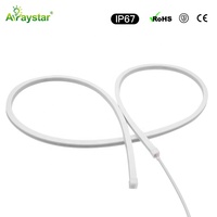 12*12mm IP67 LED bande de rondelle murale lumière silicone néon bande flexible 2835 LED avec lentille
