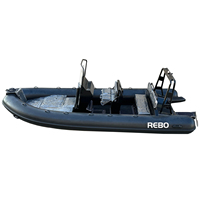 Bateau pneumatique RIB 600 en aluminium de fabrication allemande, coque Hypalon/PVC, bateau de pêche à vendre