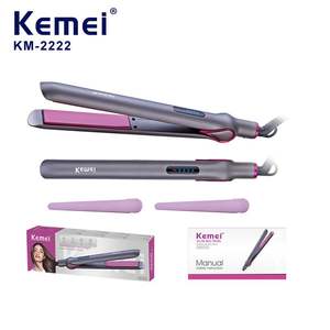 KEMEI-Fer à lisser électrique Km-2222 plat, fer à lisser, Planchas De Cabello, peigne chaud professionnel, <span class=keywords><strong>pince</strong></span> à plaque droite - Product Image 1