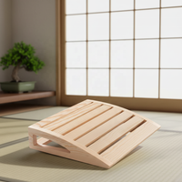 En gros, Repose-tête ergonomique moderne en bois pour sauna, support de tête et cou, fabriqué au Shandong