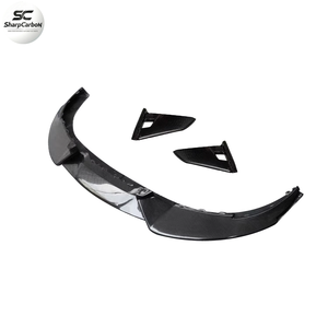 3 pièces de lèvre avant en fibre de carbone pour <span class=keywords><strong>Porsche</strong></span> Taycan 9J1 <span class=keywords><strong>4S</strong></span> berline 4 portes 2019 - 2023 - Product Image 5