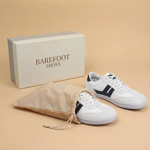 Flexible Affordable Microfiber Leather <strong>Shoe</strong> Zero Drop Rubber Anti-slip Sole Wide Toe Box Lacing up Barefoot <strong>Shoes</strong> - Product Image 1