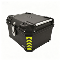 Top Case Moto Étanche Rigide 45L 70L Universel avec Autocollant Réfléchissant