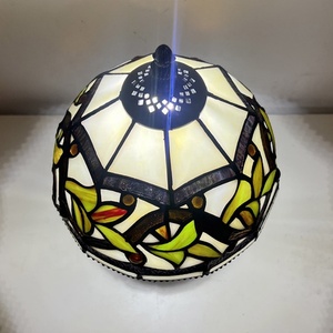LongHuiJing Tiffany 8 Inch Colored Glass Table Lamp Country Style Reading Table Lamp Suitable for Bedroom Living Room Study - Product Image 3