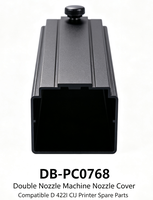 Cache-buse double pour machine DB-PC0768, compatible avec les pièces détachées d'imprimante CIJ D 422I