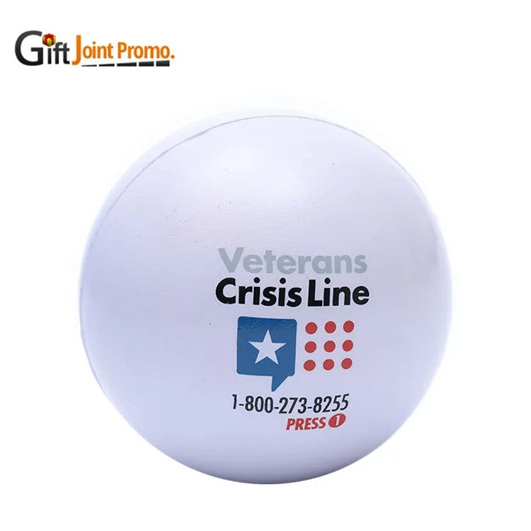 Wholesale Gifts Soft Ball Stress Reliever Toy Round Personalized Stress Reliever Balls PU Foam Ball with LOGO