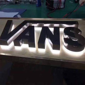 Insegna Luminosa LED Personalizzata, Lettere <span class=keywords><strong>in</strong></span> <span class=keywords><strong>Metallo</strong></span> Retroilluminate per Interni ed Esterni, Logo Aziendale 3D per <span class=keywords><strong>Parete</strong></span> - Product Image 5
