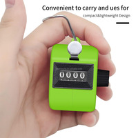 Compteur de numéros à 4 chiffres, coque en plastique, affichage des doigts, comptage manuel, minuterie, football, Golf