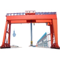 Grue portique à double poutre robuste 50T pour usage extérieur avec treuil de levage