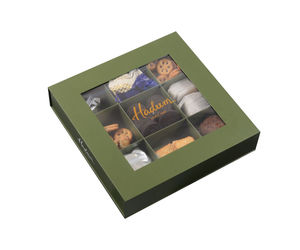 Nieuwe Hot Window Box Luxe Kartonnen Moeren Verpakking Kerst Ramadan Dadels Koekjesdoos Op Maat Logo Clear Pvc Food Paper Box - Product Image 3