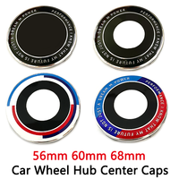 Enjoliveurs de roue ABS 56mm 68mm pour BMW E46 E39 E60 E90 E87 E53 X1 X3 X5 X7 M3 M4 M6, avec logo emblème, accessoires automobiles
