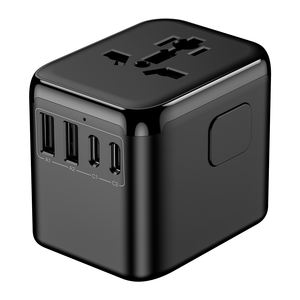 Convertidor de Corriente Internacional, Cargador USB, Adaptador de Viaje Internacional con Tipo C, Dispositivo de Viaje - Product Image 1