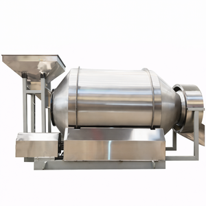 Mélangeur à tambour rotatif horizontal sans support, à moteur, en acier inoxydable, machine de mélange industrielle pour le traitement des poudres et granulés - Product Image 1