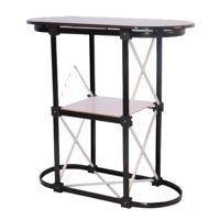 Table promotionnelle portable 2M avec toit, structure en aluminium, pour exposition et événementiel