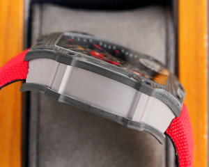 Montre de luxe haut de gamme tendance, boîtier en fibre de carbone, verre <span class=keywords><strong>saphir</strong></span>, montre squelette, montre mécanique pour hommes d'affaires - Product Image 5