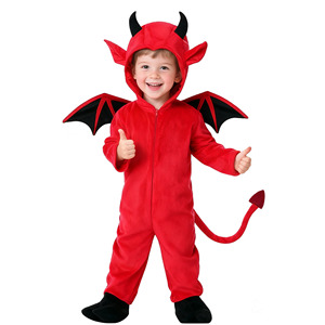 Disfraz de Diablo para Niños, Disfraz de Murciélago y Vampiro para Halloween y Navidad, para Niños y Niñas, Juego de Roles, Actuación en Escenario - Product Image 6
