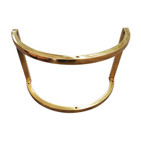 Pieds de meubles modernes Pinlong, supports ronds en fer, pieds de meubles, cadre de chaise de café, cadre en acier inoxydable doré