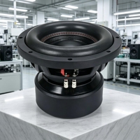 Subwoofer de voiture OEM en gros, 10 pouces, 1500W RMS, double bobine 2/4 Ohm, panier en aluminium noir, bobine vocale, 12V DC, haut-parleur audio pour voiture