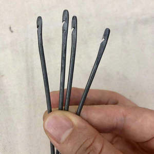 Aiguille à coudre en acier inoxydable, pointe courbée pour la réparation de chaussures en cuir - Product Image 2