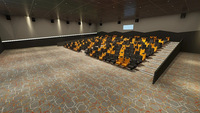 Tapis d'usine étoile mur à mur cinéma moderne coloré théâtre tache et résistant au feu coupe Pile Nylon imprimé tapis