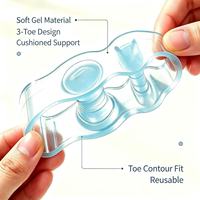 Correcteur de Hallux Valgus en Gel Souple, Séparateurs d'Orteils pour Hommes et Femmes, Coussinets d'Écartement des Orteils pour Réaligner le Grand Orteil à sa Position Originale