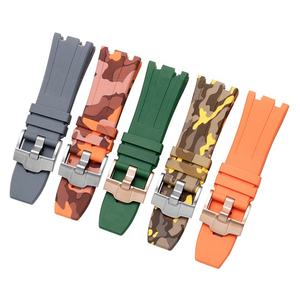 Bracelet de montre en caoutchouc et silicone pour bracelet Audemars <span class=keywords><strong>Piguet</strong></span> Vente en gros Multi Pure Color 27mm 28mm 30mm - Product Image 3