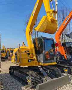 Mini-excavatrice Komatsu PC70 d'occasion en gros, 7 tonnes, 70 excavatrices d'occasion, système hydraulique de tracteur, stock Chine, faible nombre d'heures de fonctionnement - Product Image 1