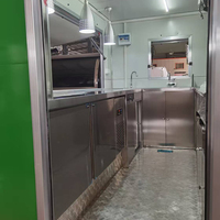 Mobiele keuken pizza koffie thee fruitsap pizza hamburger fastfoodwagen foodtrailer