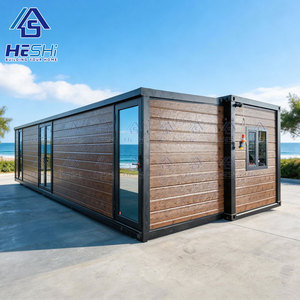 HESHi Modern <b>Container</b> House 40Ft Prefab Expandable Living Home Rectangle Design Breathable Mobile Cabin - Product Image 1